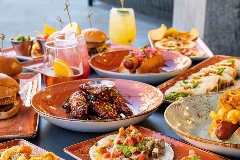 Pratos do Hard Rock Cafe